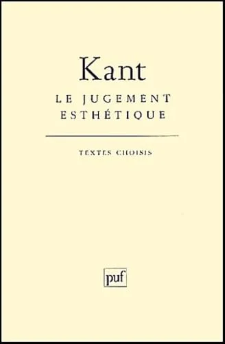 Le Jugement esthétique