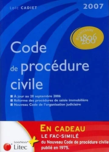 Code de proc�dure civile : Edition 2007