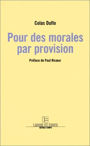 Pour des morales par provision