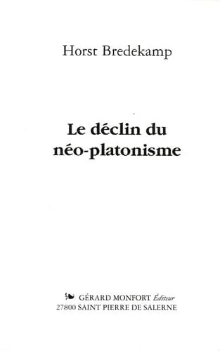 Le d�clin du n�o-platonisme