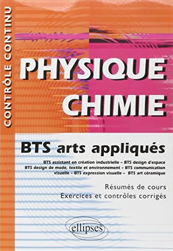 Physique Chimie BTS Arts Appliqu�s