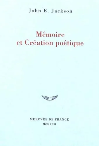 M�moire et cr�ation po�tique
