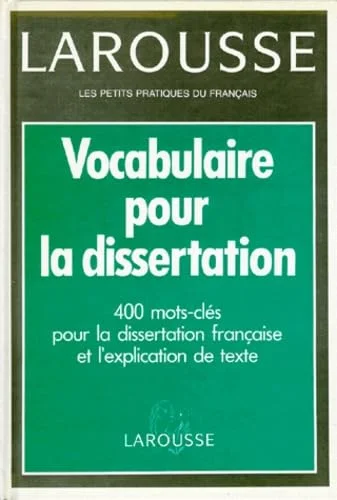 Vocabulaire pour la dissertation