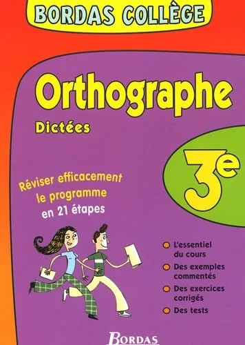 Orthographe Dict�es 3e