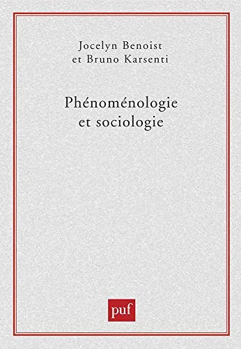 Phénoménologie et sociologie
