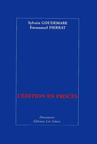 L'�dition en proc�s
