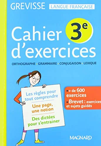 Cahier d'exercices Grevisse 3e